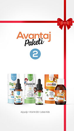 Erbatab Avantaj Paketi 2 (Labex Multivitamin, D3 Kids, Alg Yağı Omega)