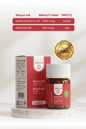 Erbatab Süper Avantaj Paketi ( D3K2, B12-B9, Magnezyum )