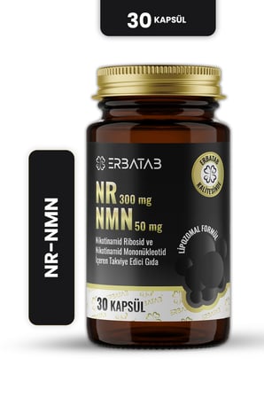 Erbatab NR 300 mg + NMN 50 mg Lipozomal Formül 30 Kapsül Takviye Edici Gıda
