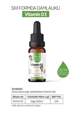 Erbatab Okula Dönüş Paketi ( Vitamin D3, Vitamin B12, Alg Yağı Omega-3)
