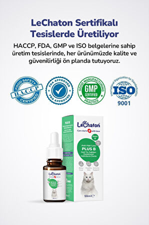 Kedi Tüy Döküm Dökülmesi Önleyici Engelleyici Damla Kediler Için Biyotin Multivitamin – 50ml