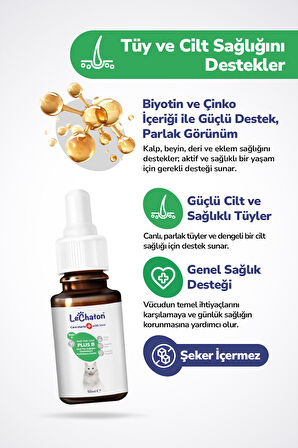Kediler İçin Bağışıklık Güçlendirici ve Tüy Döküm Önleyici Set - (Balık Yağı- Damla - Tablet)