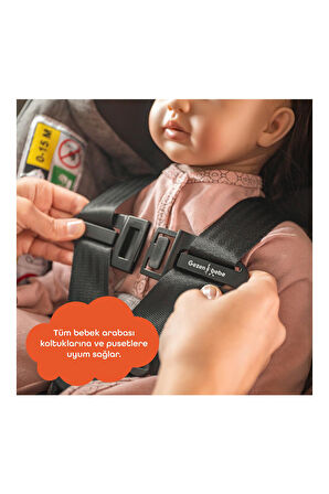 Gezenbebe Bebek Emniyet Kemer Klipsi Black