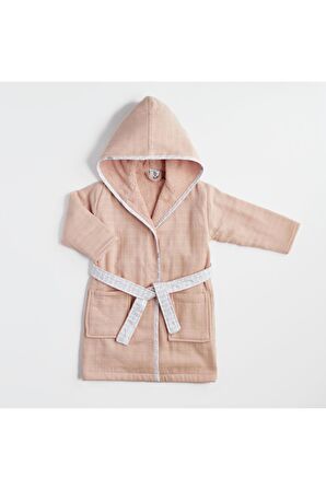 Gezenbebe Hero Müslin & Havlu Bebek Çocuk Bornoz Bunny