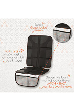 Gezenbebe Kalın Pedli Araba Koltuk Koruyucu