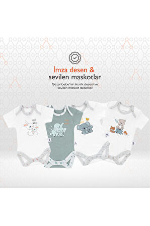 Gezenbebe Hero Bebekler İçin Kısa Kol Body