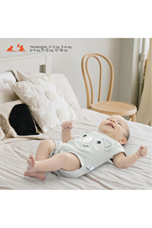 Gezenbebe Hero Bebekler İçin Nakışlı Kısa Kol Body