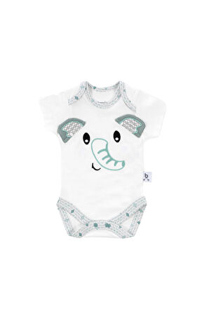 Gezenbebe Hero Bebekler İçin Nakışlı Kısa Kol Body