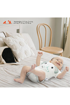 Gezenbebe Hero Bebekler İçin Nakışlı Kısa Kol Body