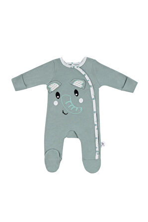 Gezenbebe Hero Uzun Kollu Nakışlı Bebek Tulumu