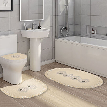 Queen Oval Nakışlı 3 Lü