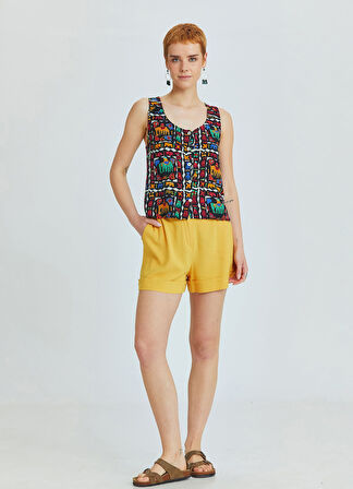 Arkası Pencereli Bluz Siyah | L