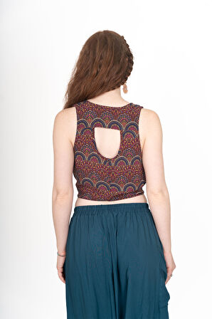 Arkası Pencereli Bluz Mor | M