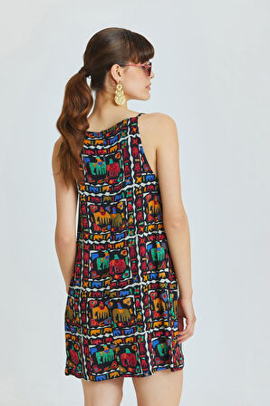 Basic Mini Yazlık Elbise Siyah | L