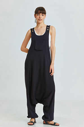 Otantik Şalvar Tulum Siyah | S/M