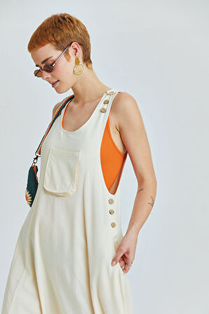 Otantik Şalvar Tulum Bej | M/L