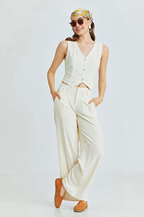 Pilili Bohem Pantolon Bej | L