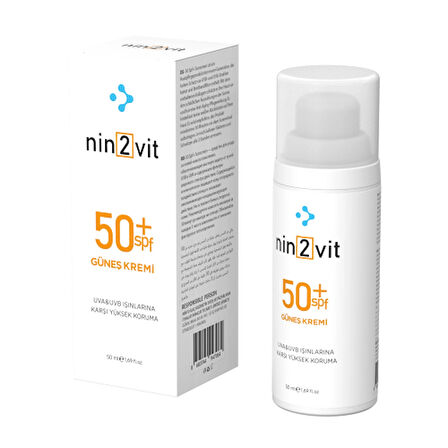 nin2vit SPF+50 Güneş Kremi 50ml