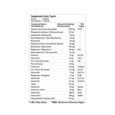 Valıdus Advanced Multıvıtamın Complex 30 Capsules (Drcaps)