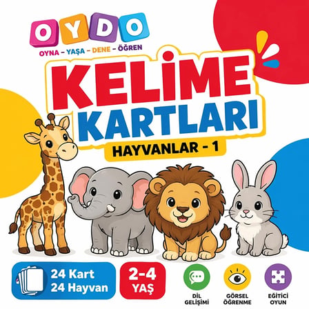 OYDO Kelime Kartları Hayvanlar 1