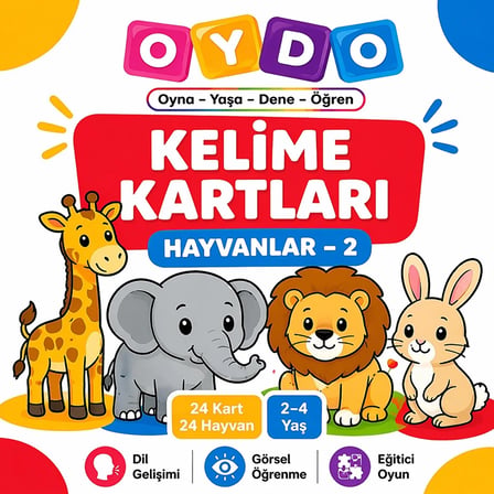 OYDO Kelime Kartları Hayvanlar 2