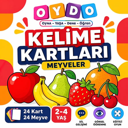 OYDO Kelime Kartları Meyveler