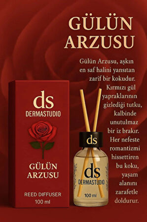 Gülün Arzusu – Tutkunun Sessizliği Özel Üretim Premium Oda Kokusu 100 ml