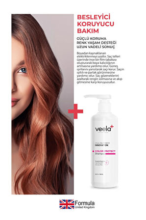 Veela Boyalı Saçlar Için Besleyici Ve Koruyucu Bakım Şampuanı Color Protect Shampoo