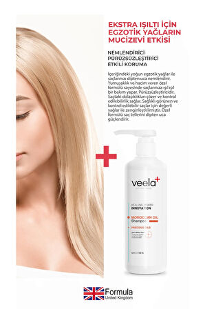 Veela Aşırı Yıpranmış Saçlar Için Yenileyici Ve Onarıcı Nem Bakım Şampuanı - Moroccan Oil Shampoo