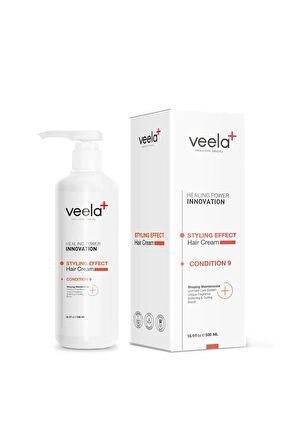 Veela Zor Şekillenen Saçlar Için Durulanmayan Şekillendirici Saç Kremi - Styling Effect Condition 9