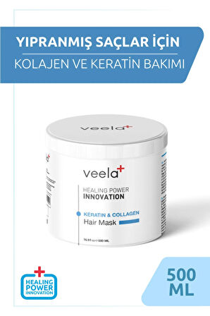 Yıpranmış Saçlar Için Kolajen Ve Keratin Bakım Maskesi - Keratin & Collagen Hair Mask