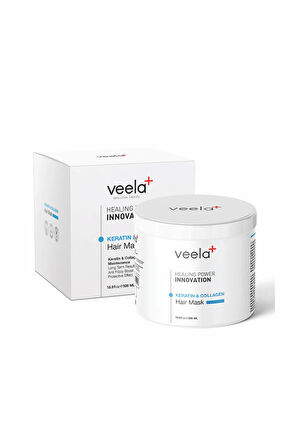 Yıpranmış Saçlar Için Kolajen Ve Keratin Bakım Maskesi - Keratin & Collagen Hair Mask