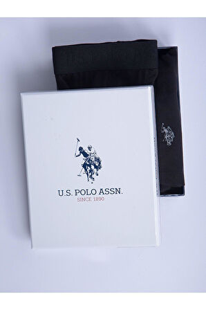 U.S. Polo Assn. Modal-Pamuk Karışımlı Erkek Atlet-Boxer Takım Seti 80088-USP SİYAH