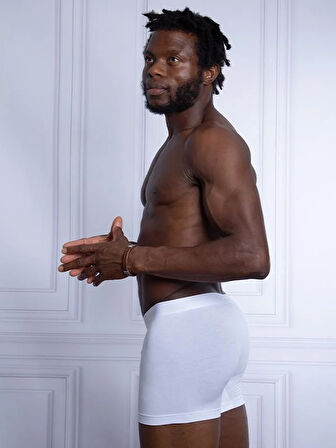 BLACKSPADE Erkek Boxer Modal 2'li Paket 9324-BS BEYAZ