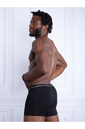 015 Erkek Compact 3'lü Ekonomik Paket Penye Boxer Siyah-lacivert-gri Renk