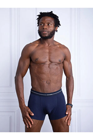 015 Erkek Compact 3'lü Ekonomik Paket Penye Boxer Siyah-lacivert-gri Renk