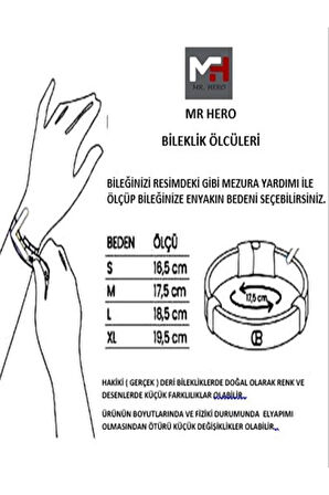 MRHERO Erkek Ahtapot Karışık Örgü El Yapımı Hakiki Deri Bileklik MH002 TABA RENGİ