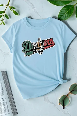 Erkek Dodgers Baskılı Tasarım Tshirt