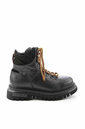 Black Hakiki Deri Erkek Bot & Bootie HD1777056403