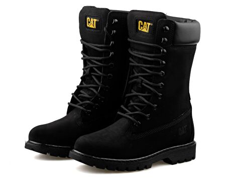 CAT 015G101200 Black Nubuk Clovis Mid Kadın Günlük Bot 015G101200-BLACK-NUBUK-CLOVIS-MID Siyah