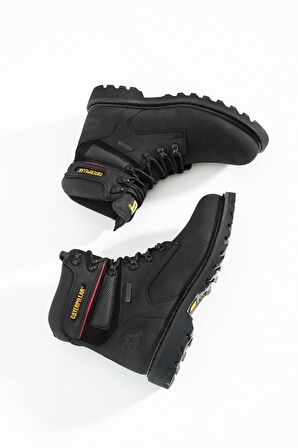 Caterpillar Black Nubuk Hakiki Deri Erkek Bot & Bootie CAT1111136301