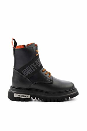 Black Hakiki Deri Kadın Bot & Bootie HD0777055403