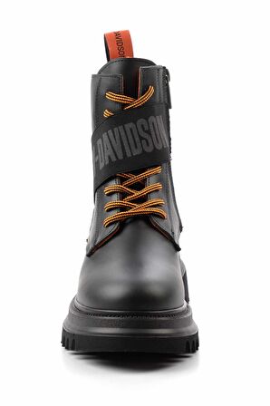 Black Hakiki Deri Kadın Bot & Bootie HD0777055403