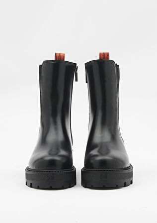 Kristin Kadın Siyah Deri Bot