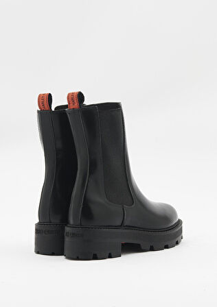 Kristin Kadın Siyah Deri Bot