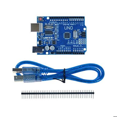 Robotistan Arduino UNO R3 Klon USB Kablo Hediyeli - (USB Chip CH340)