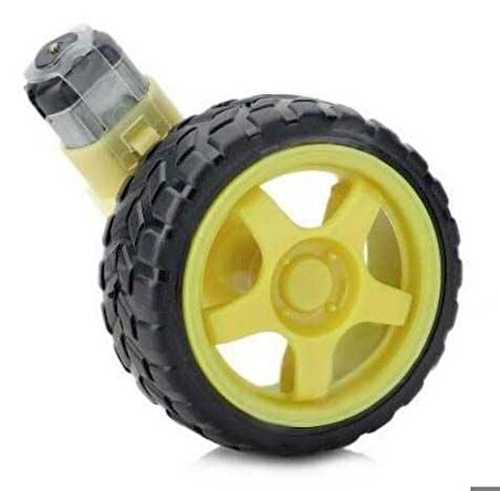 Robotistan 6 V 250 RPM Motor ve Tekerlek Seti