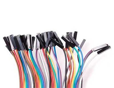 Robotistan 30 cm 40 Pin Ayrılabilen Dişi-Erkek M-F Jumper Kablo-300 mm
