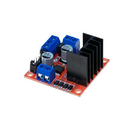 Robotistan L298N Voltaj Regulatörlü Çift Motor Sürücü Kartı(Kırmızı PCB)