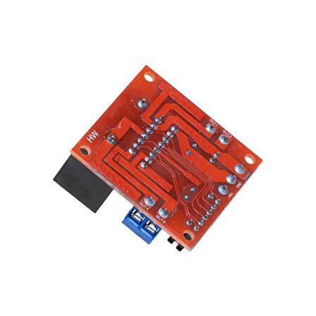 Robotistan L298N Voltaj Regulatörlü Çift Motor Sürücü Kartı(Kırmızı PCB)